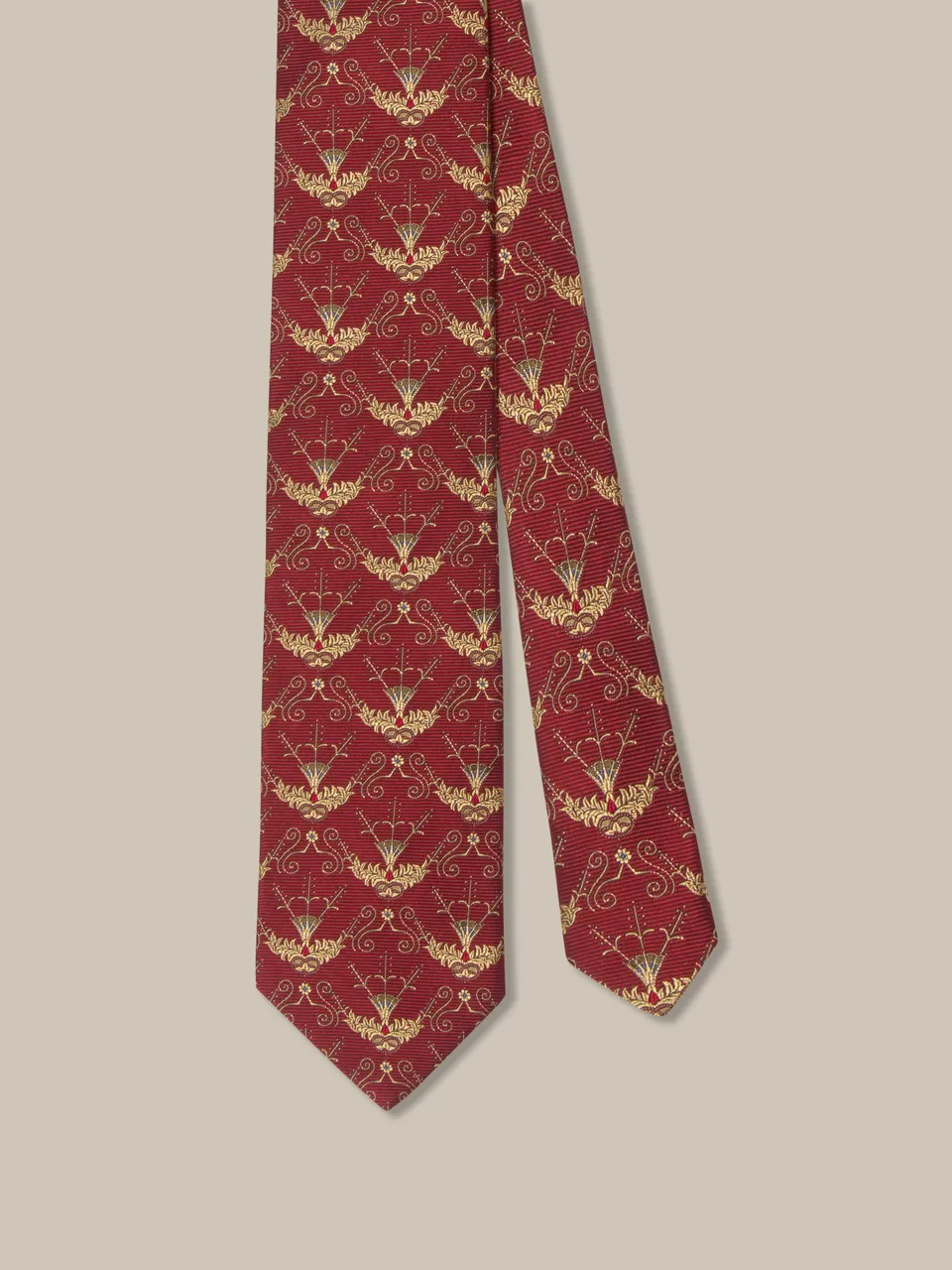 Robert Talbott Fancy 97 Heritage Cravatta Rossa REG