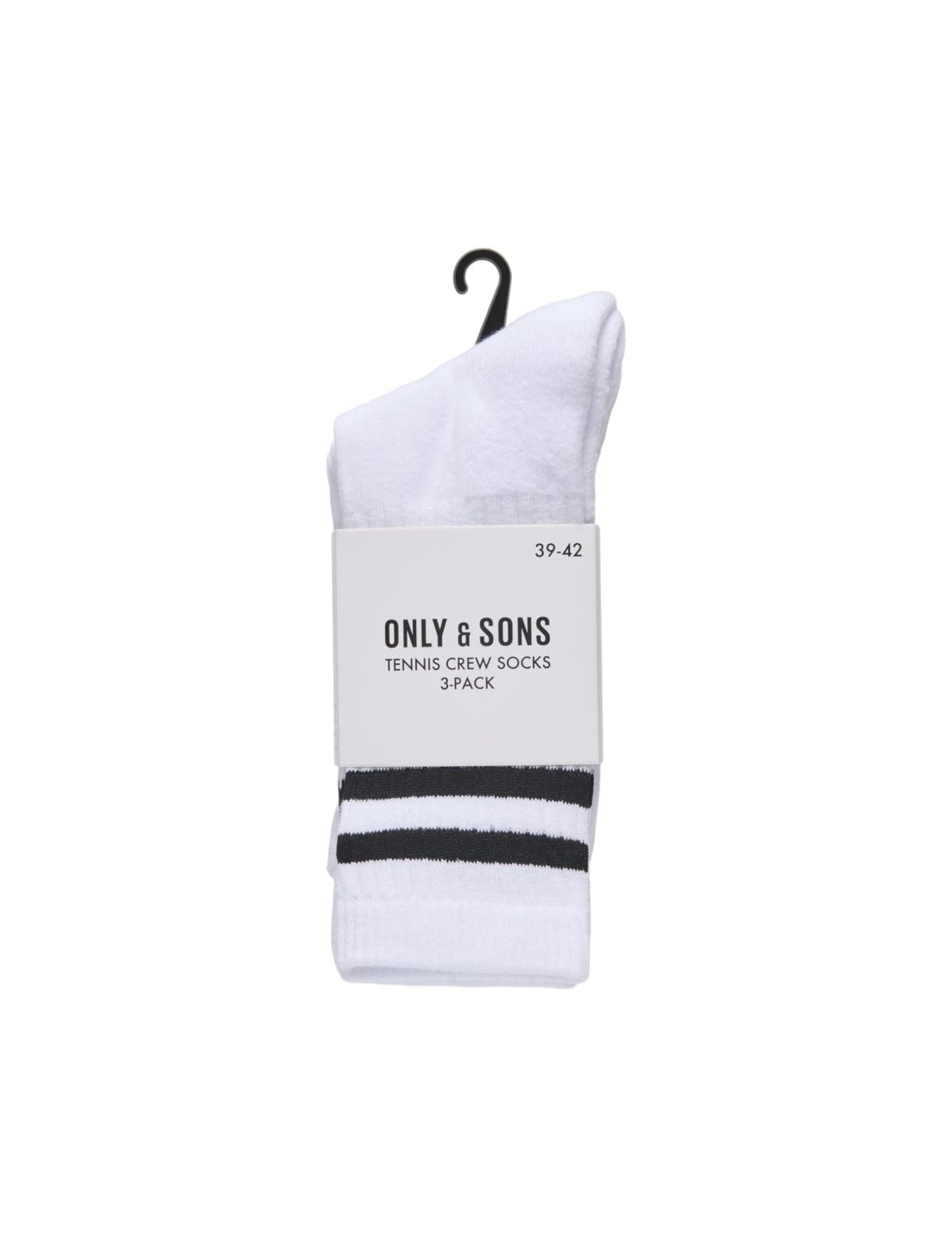 Only & Sons Onsevery Calzini Tennis Uomo 3 Paia Neri