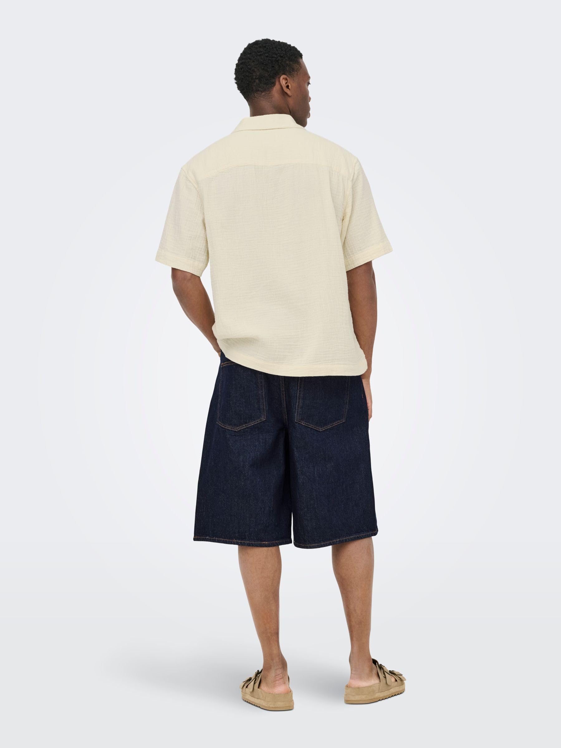 Only & Sons Onscarl Balloon Shorts Pantaloncini Blu Scuro L