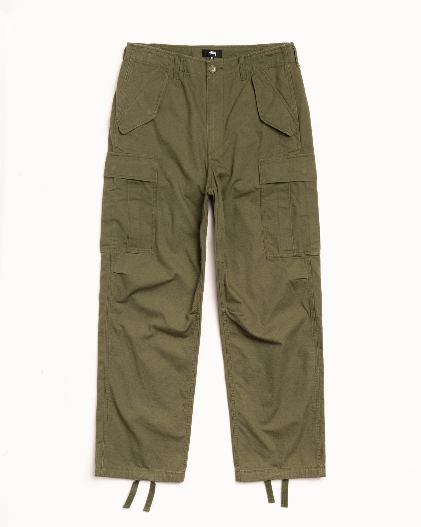 Stussy Cargo Pant pantaloni verde oliva cotone