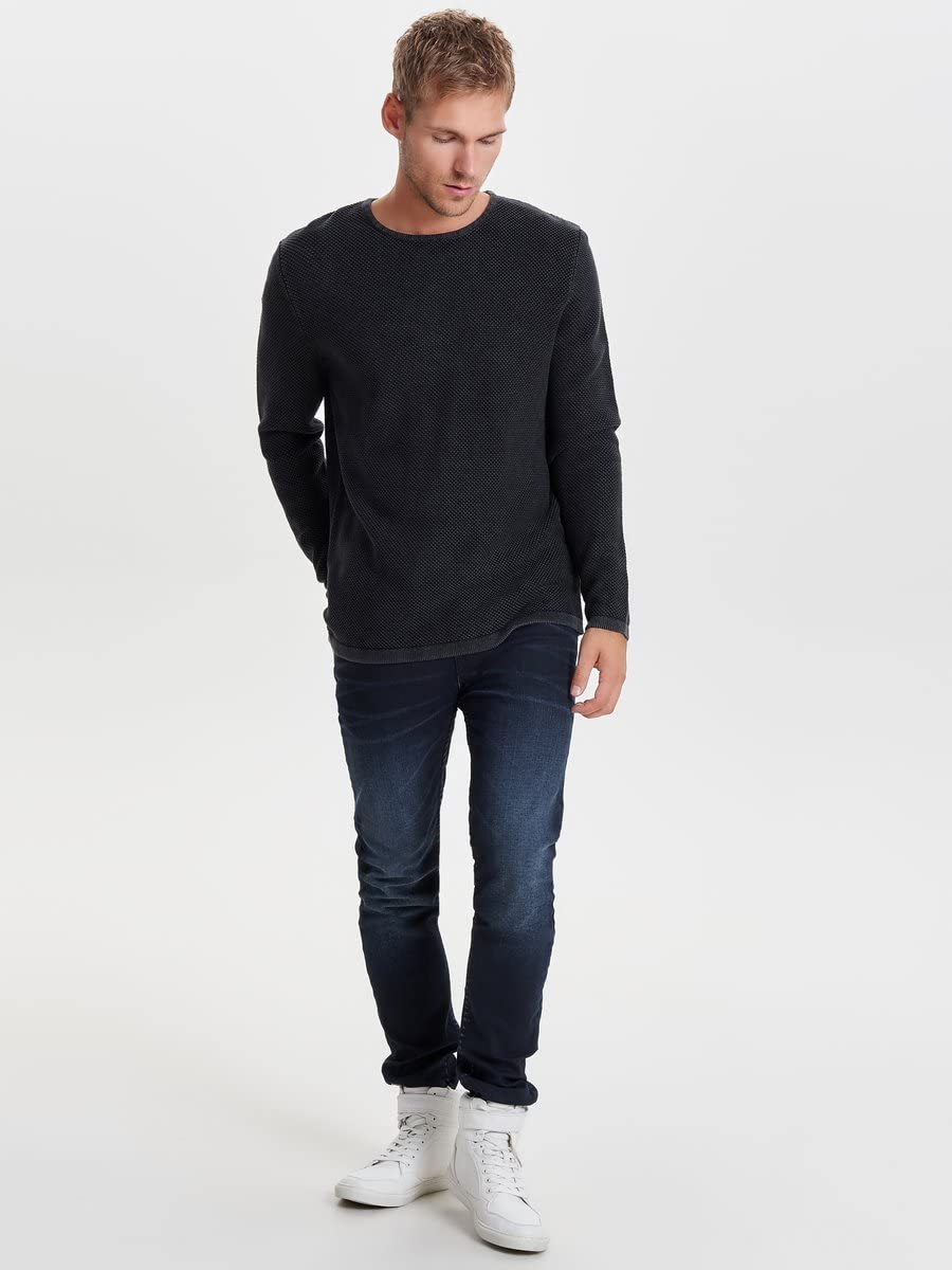 Only & Sons Onshugh Line Maglione Uomo Cotone Blu L