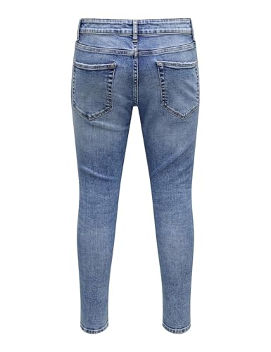 Only & Sons Onswarp Skinny Destroy Jeans Blu Jeans Scuro
