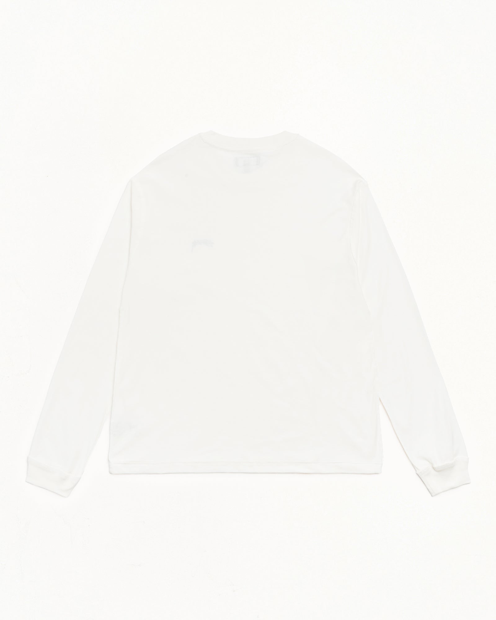 Stussy Lazy LS Tee maglietta White maniche lunghe cotone