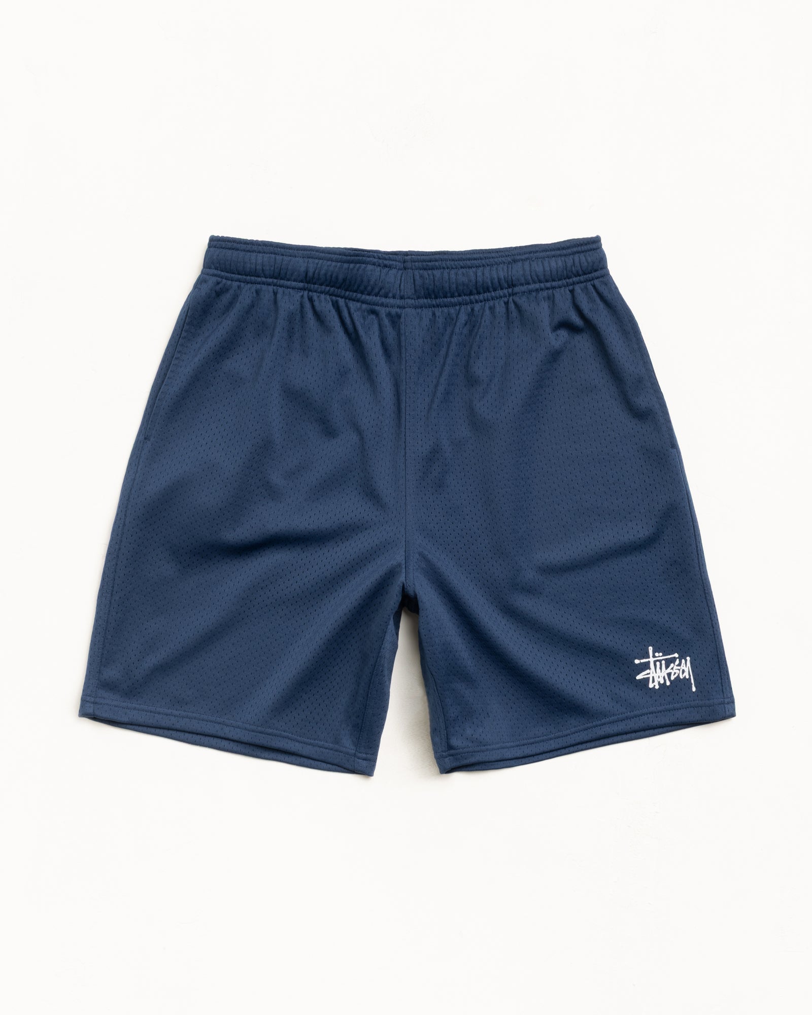 Stussy Basic Mesh Short pantaloncini navy poliestere
