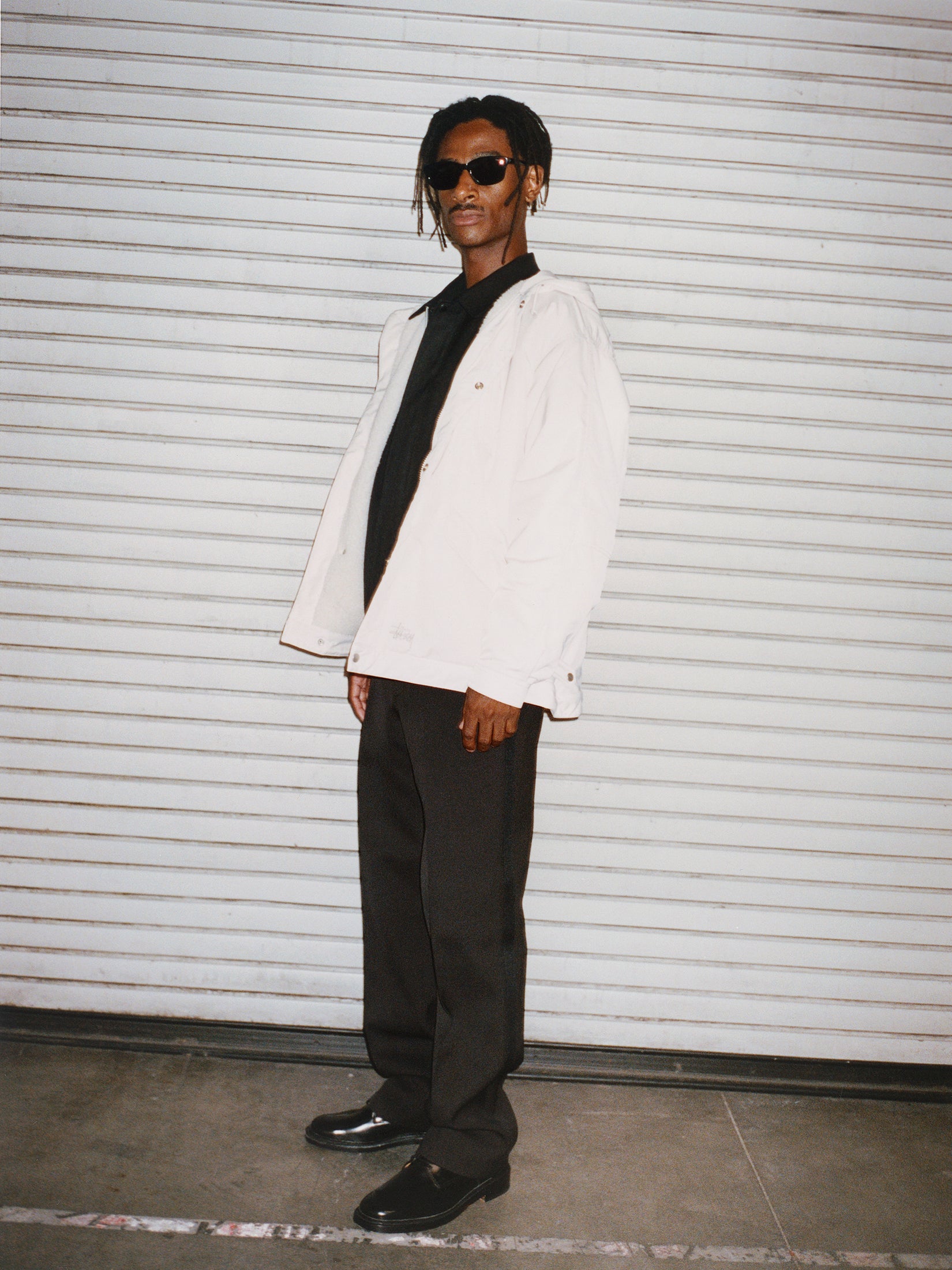 Stussy Flight Parka Giubbotto Bone Nylon Impermeabile