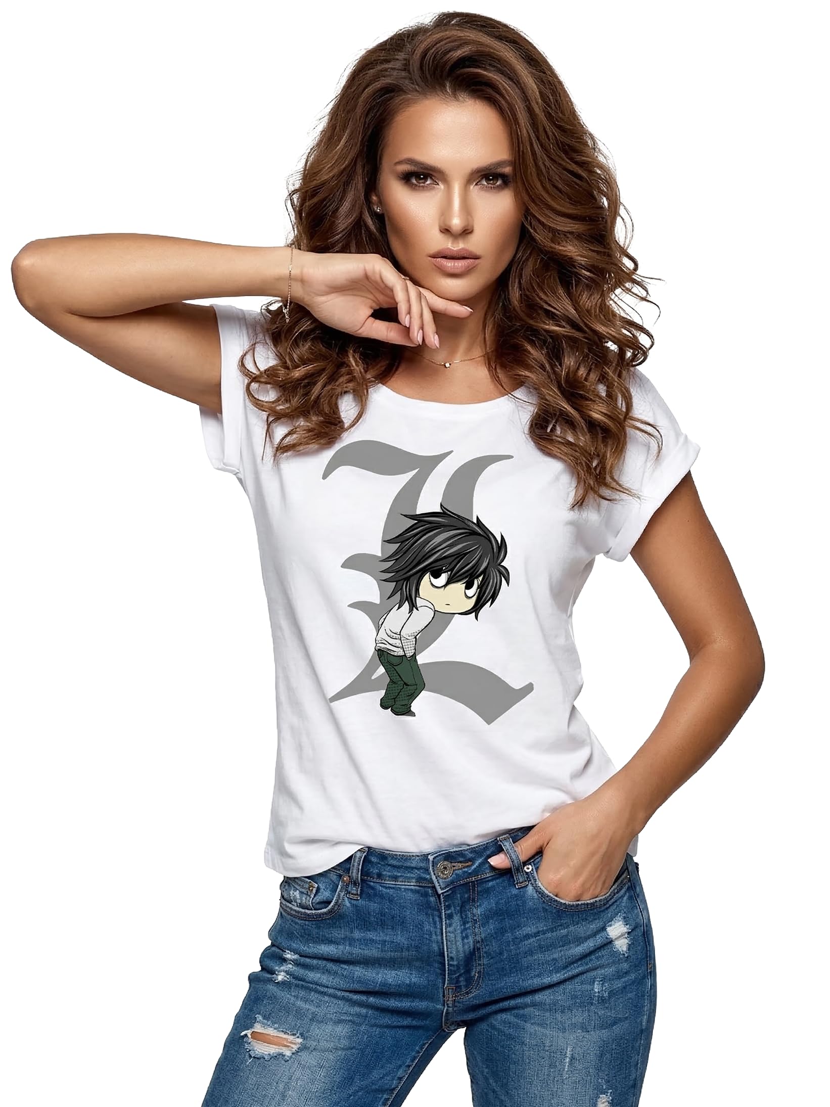 Makaya Death by Ryuk T-Shirt Donna Nero taglia S cotone