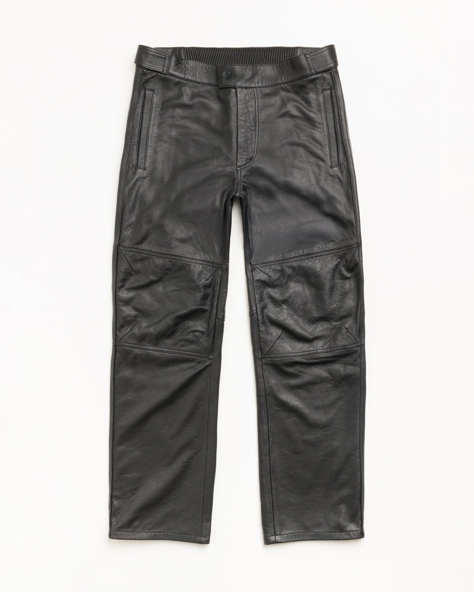 Stussy Pantaloni Moto in Pelle pantaloni pelle Black