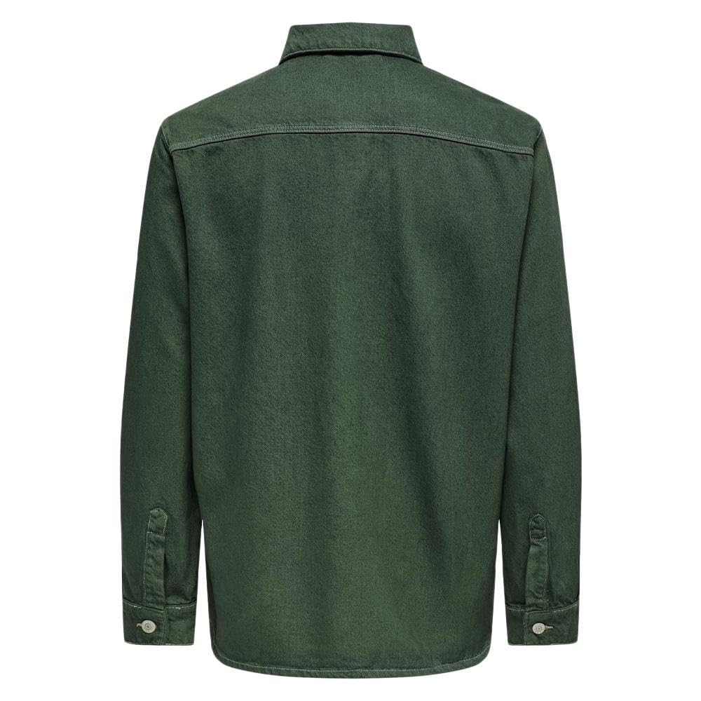 Only & Sons Dago Giacca Verde Scuro Uomo Cotone