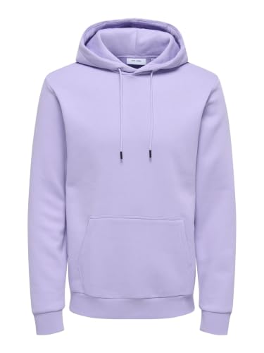 Only & Sons Onsceres Felpa Cappuccio Uomo Lavanda XS