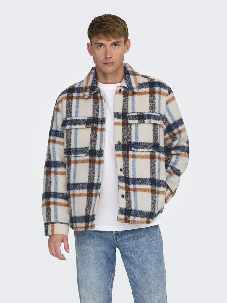 Only & Sons 22030156 Giacca Uomo con Fodera Poliestere