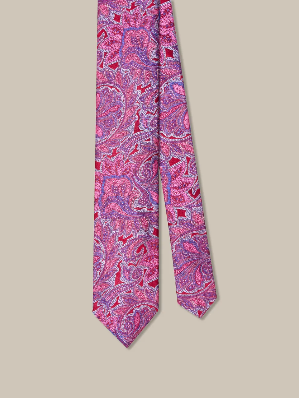 Robert Talbott Robert Cravatta Red seta paisley