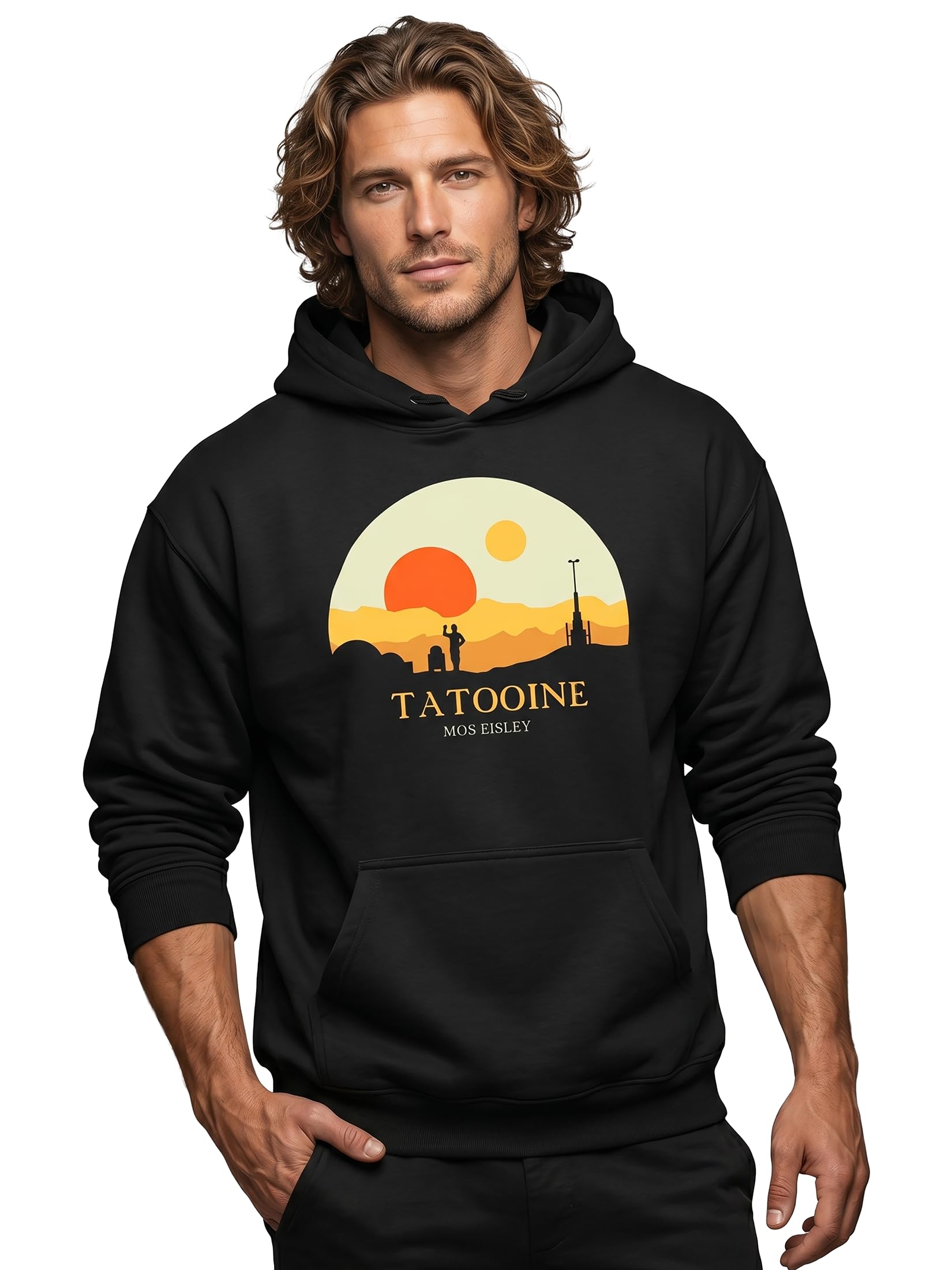 Makaya Tatooine Star Felpa Cappuccio Cotone 3XL
