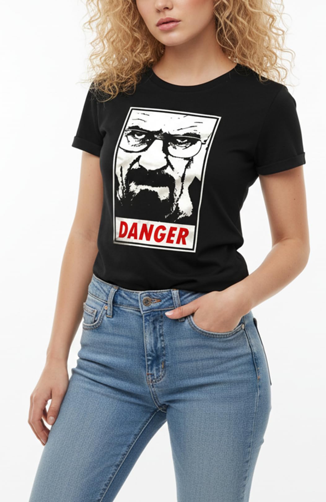MAKAYA Heisenberg T-Shirt donna S I Am The Danger cotone