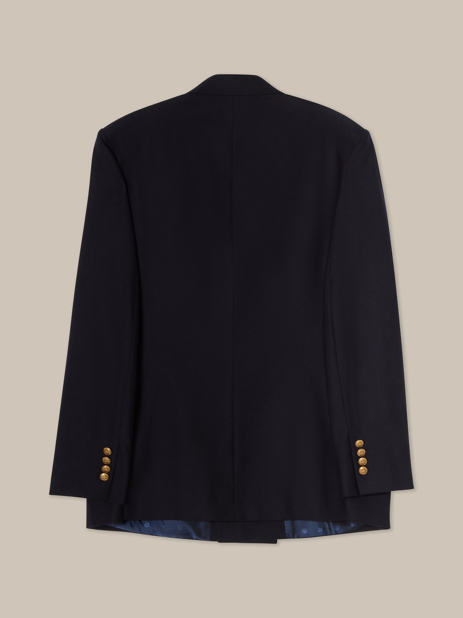 Robert Talbott Howell blazer doppiopetto lana blu navy