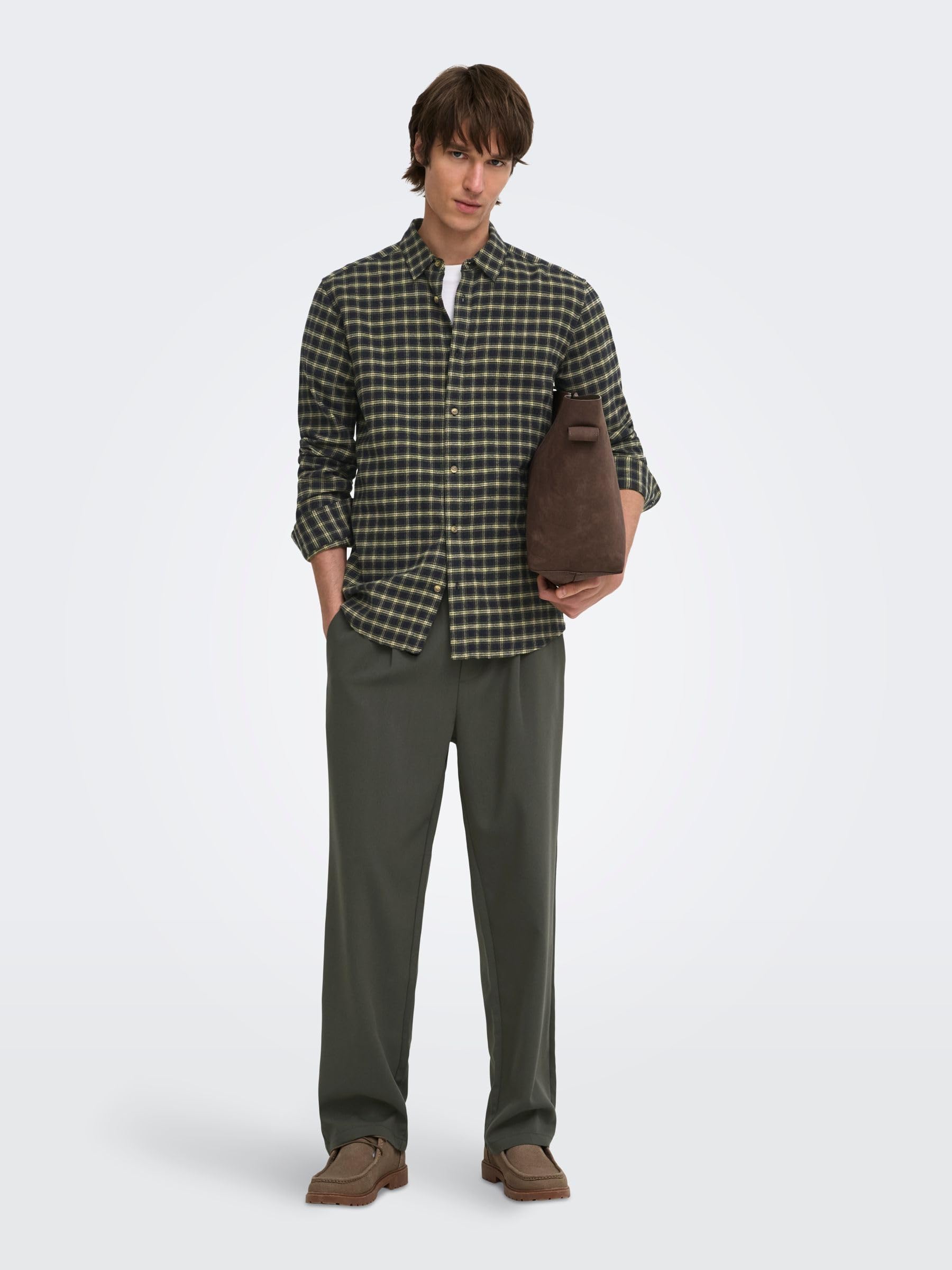 Only & Sons Onsgudmund Camicia Uomo S Slim Nera