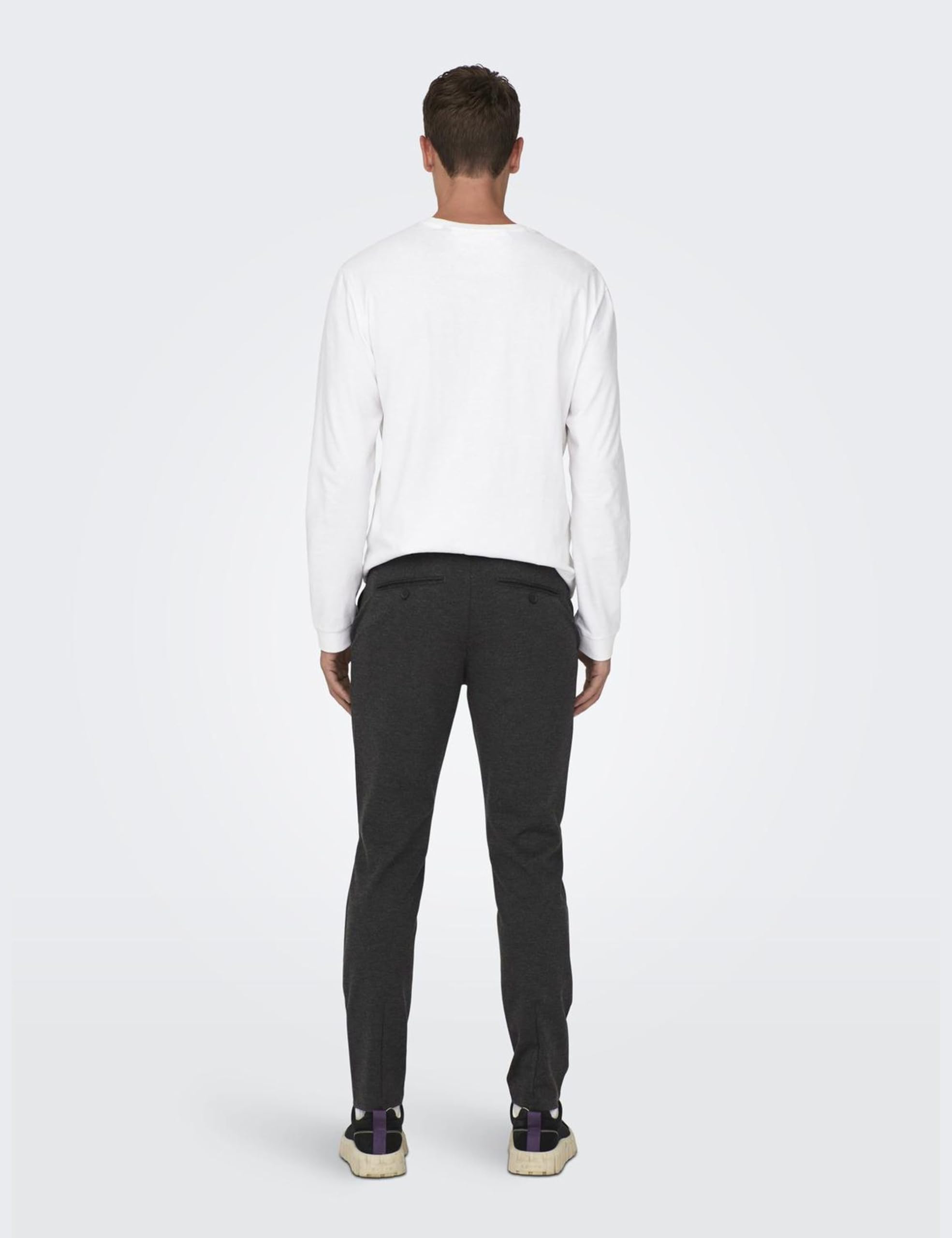 ONLY & SONS Onsmark Slim Pantaloni Uomo 36W/30L Grigio