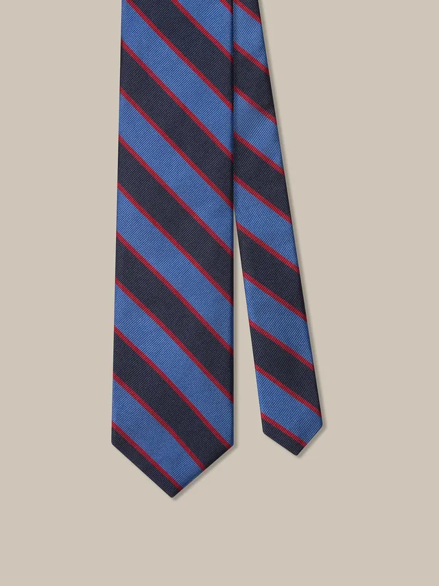 Robert Talbott Robert Cricket Cravatta Seta Navy Multi