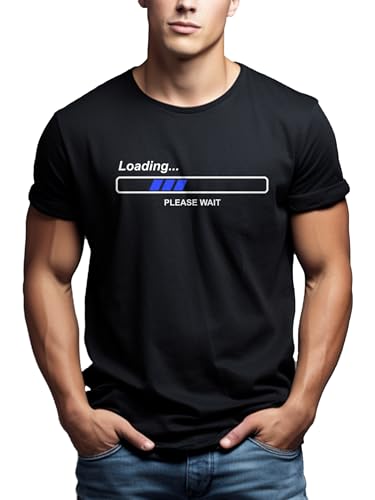 MAKAYA Geek Nerd T-Shirt Uomo Cotone Taglia L