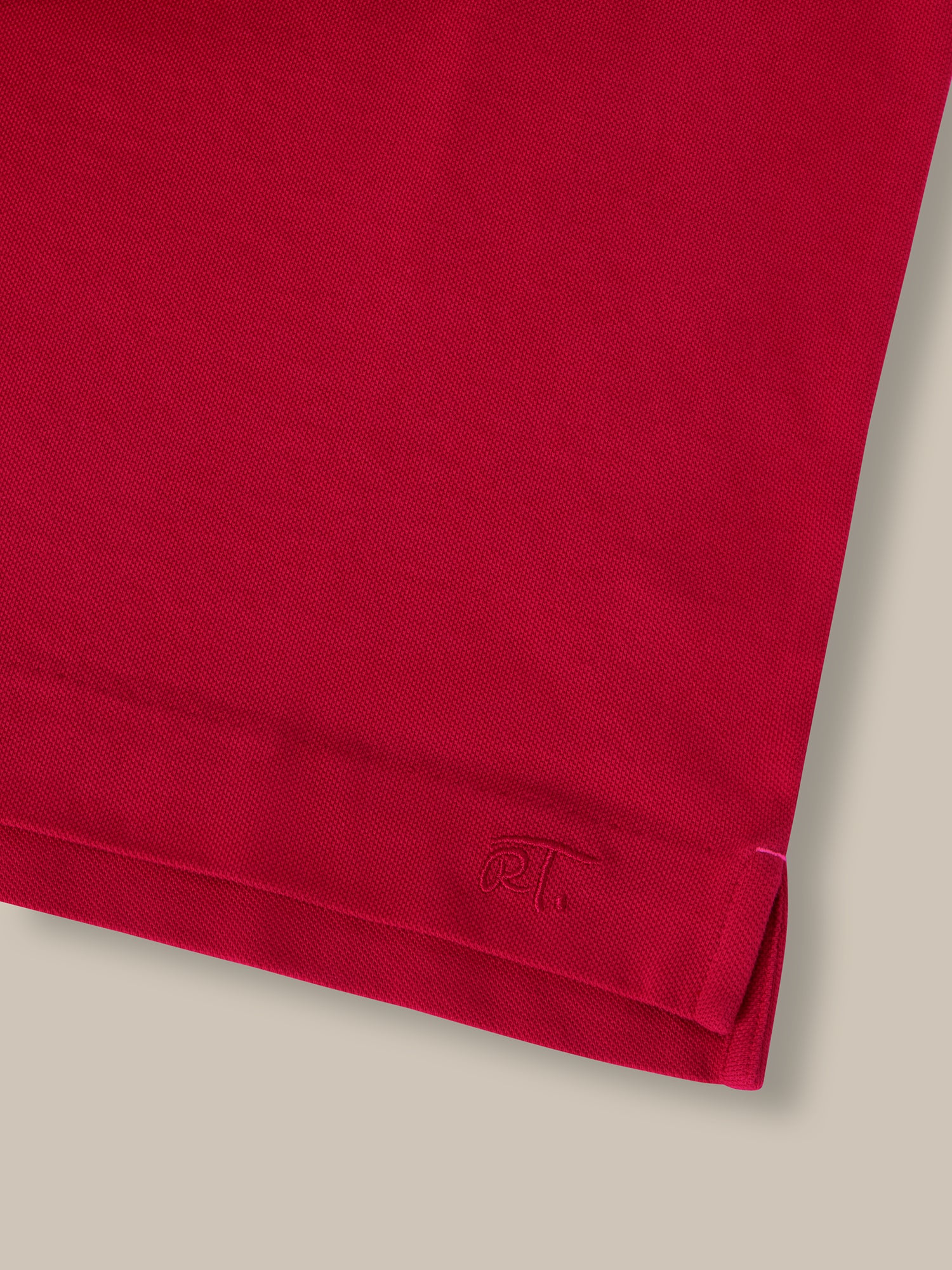 Robert Talbott Walker polo cotone rossa maniche corte Classic Red