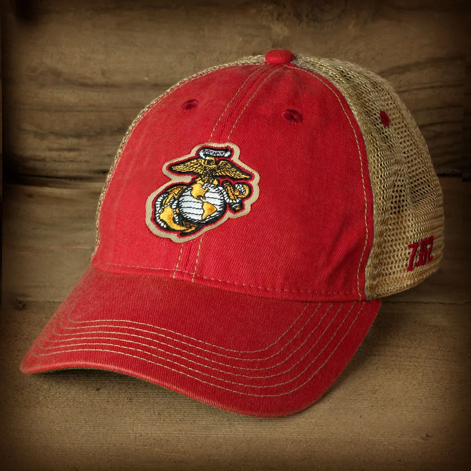 7.62 Design USMC Trucker cappellino rosso mesh