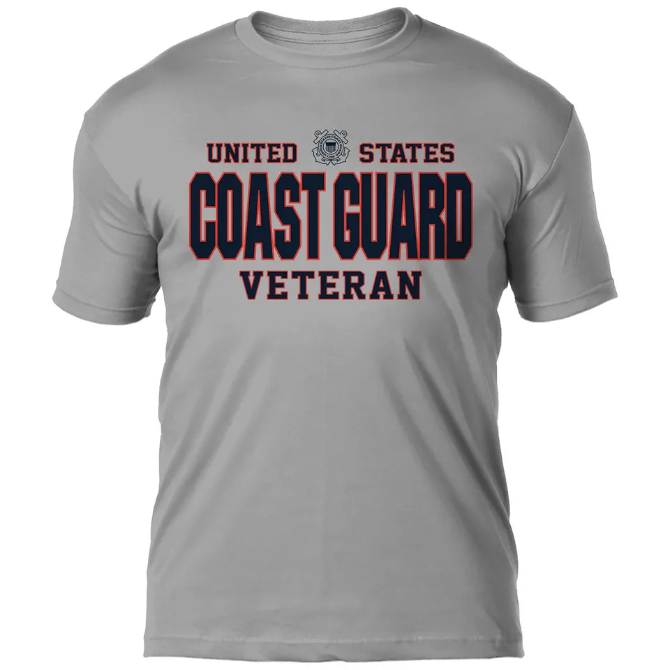 7.62 Design US Coast Guard Veteran Maglietta Grigia Cotone