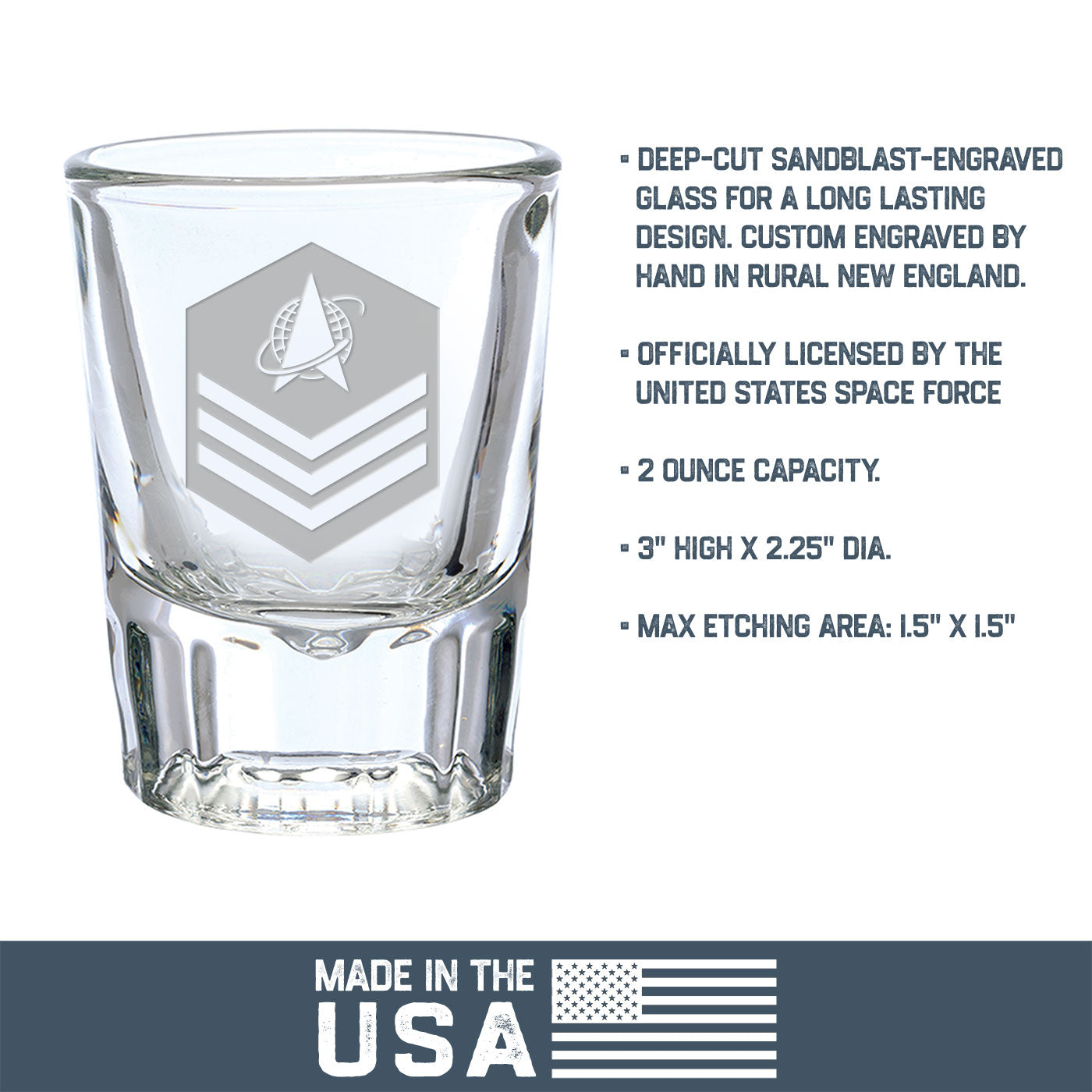 7.62 Design Space Force Logo bicchierino shot 1,5 oz