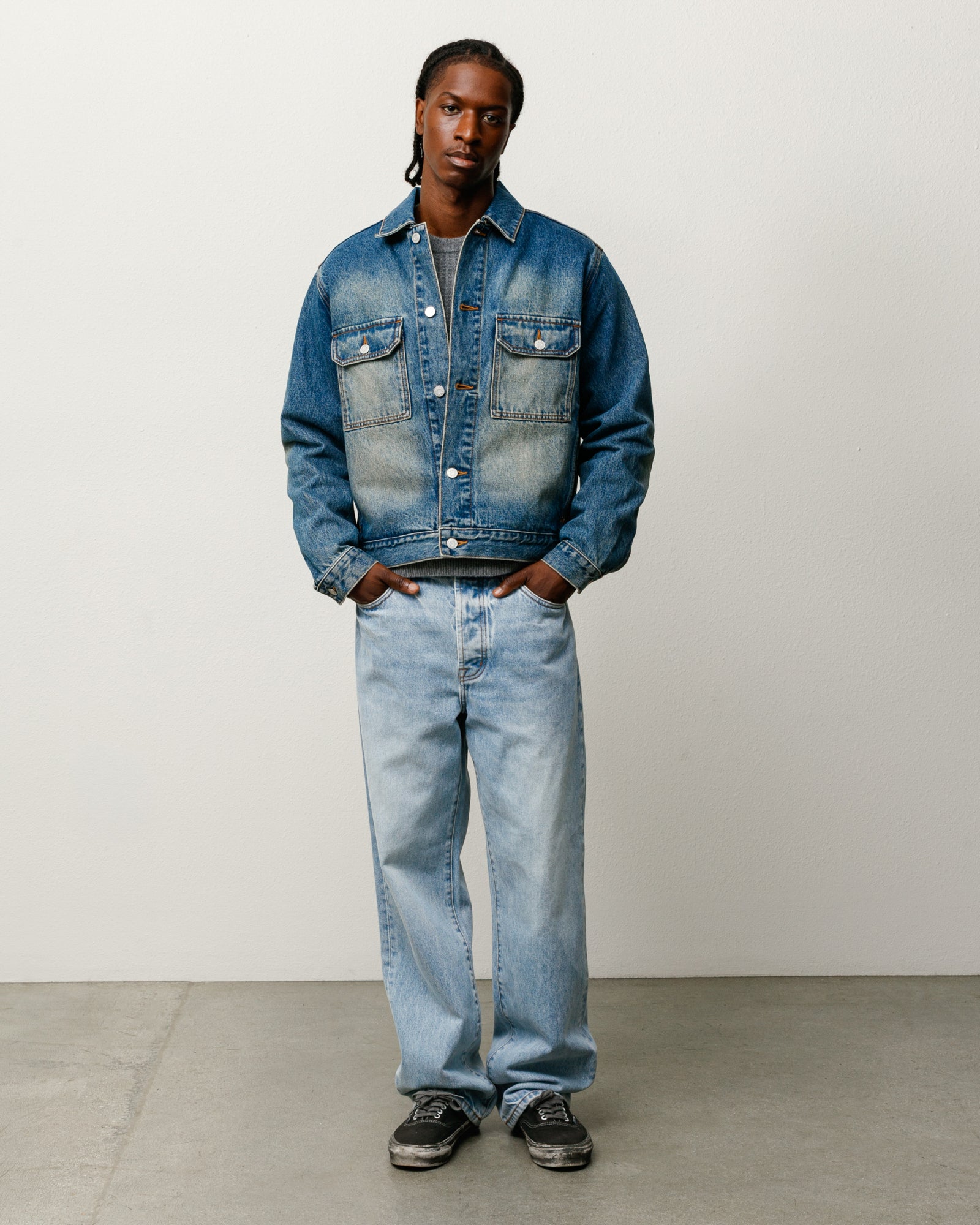 Stussy New Classic Jean Denim Indigo Cotone