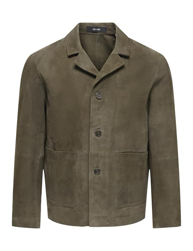 Only & Sons Onsdrew Suede Jacket Giacca Camoscio S