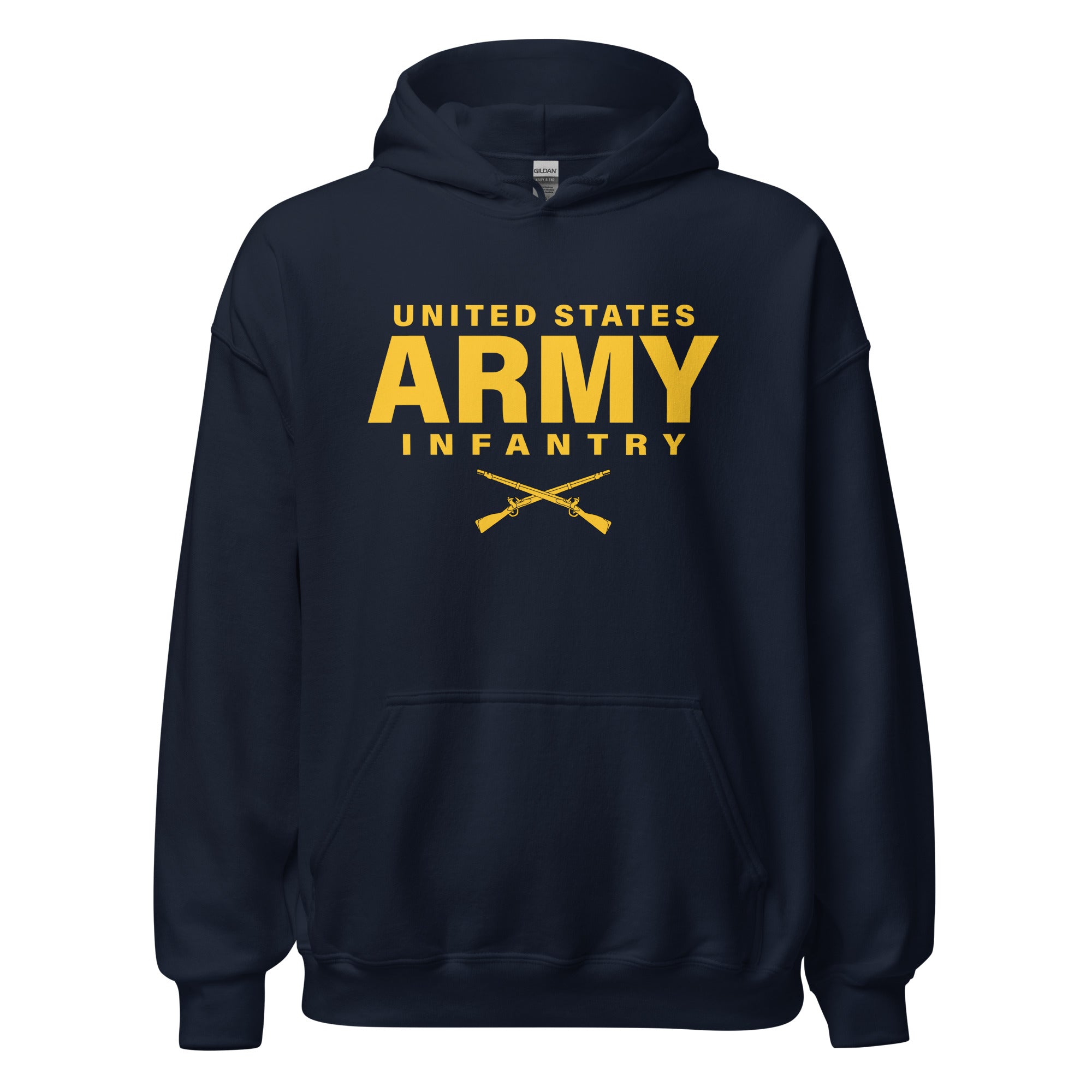 7.62 Design US Army Infantry Felpa con Cappuccio Nero Cotone
