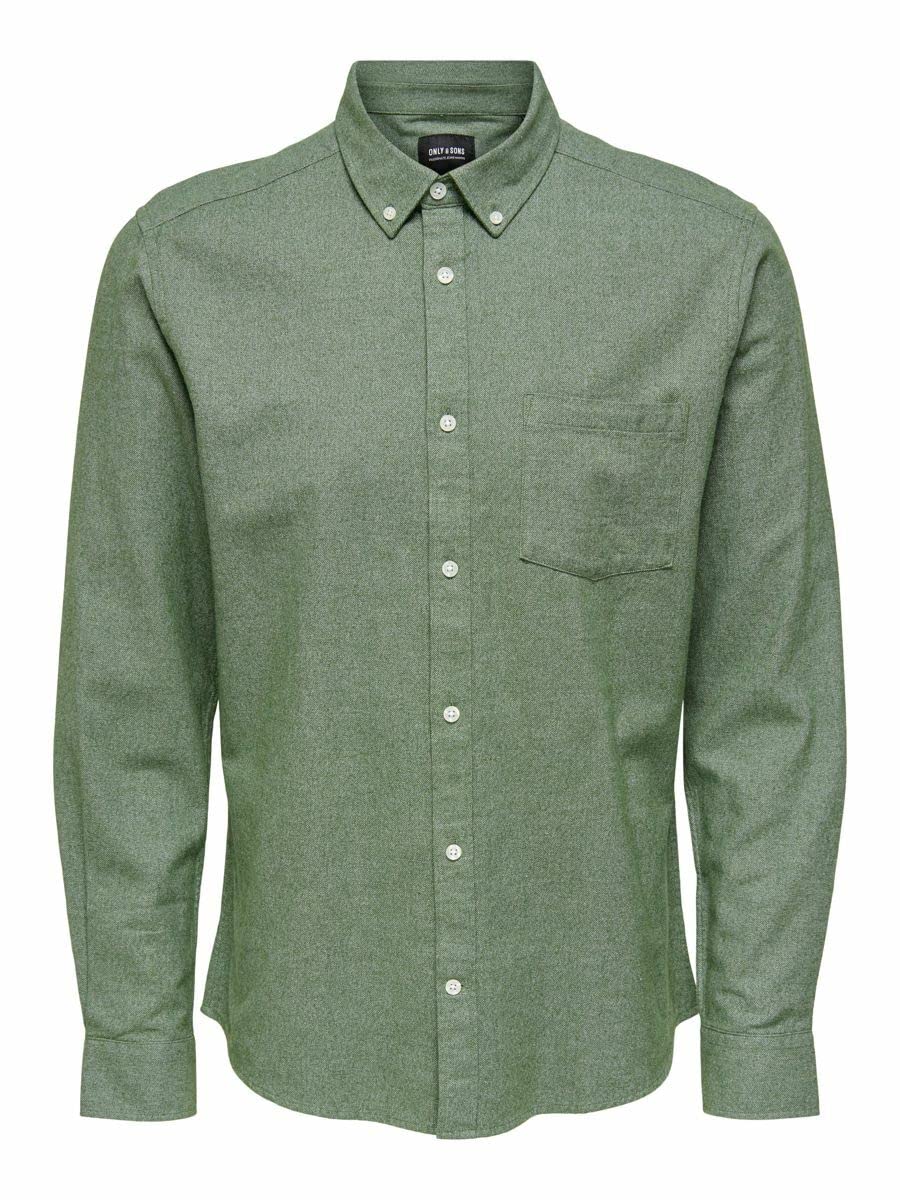 ONLY & SONS Onsneil Camicia oxford uomo colletto cotone