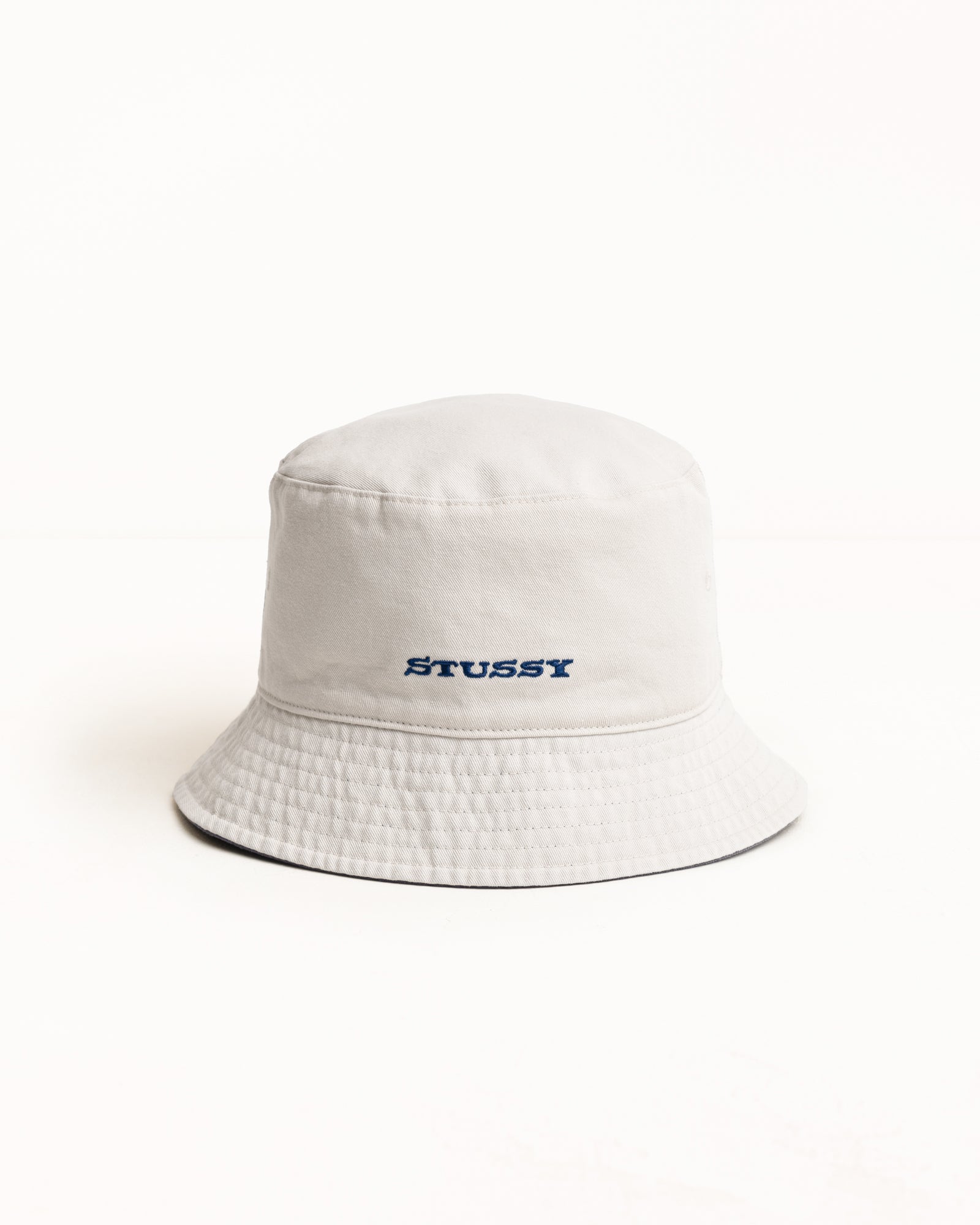 Stussy Bucket Stock cappello navy/stone cotone reversibile
