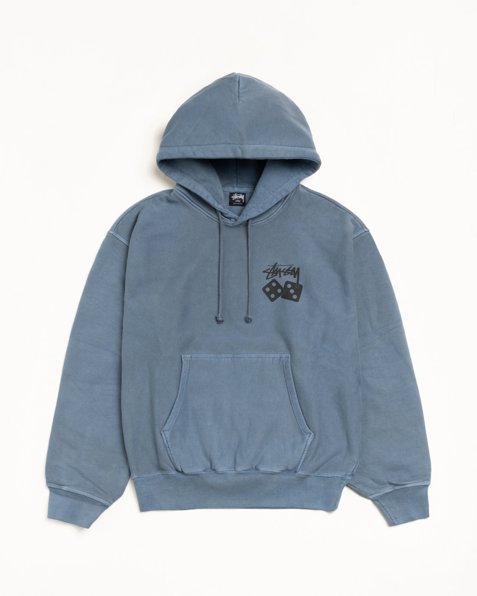 Stussy Dice Hoodie felpa Navy cotone 13.3oz
