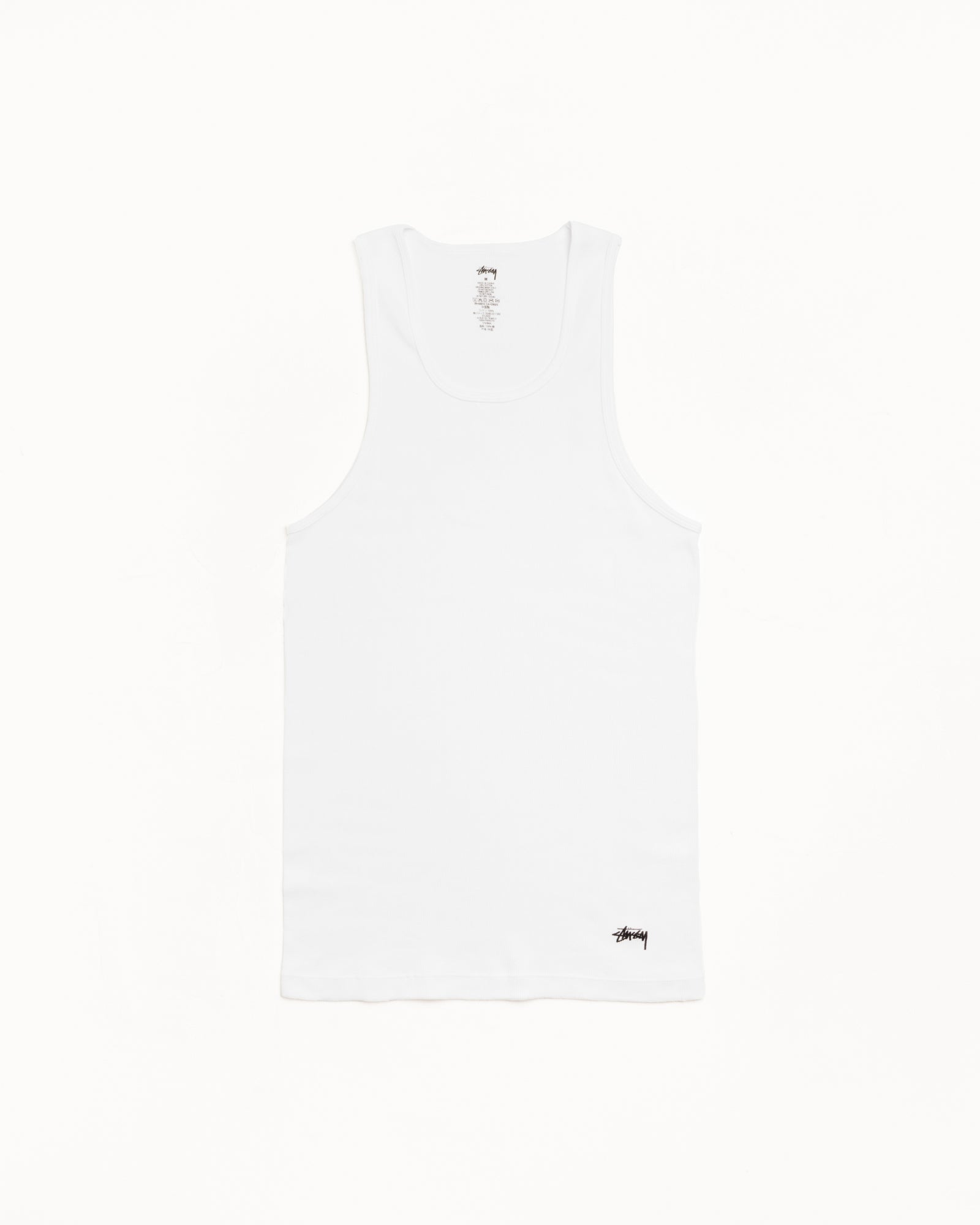 Stussy Tank Undershirts 3 Pack canotta bianca 3 pezzi cotone
