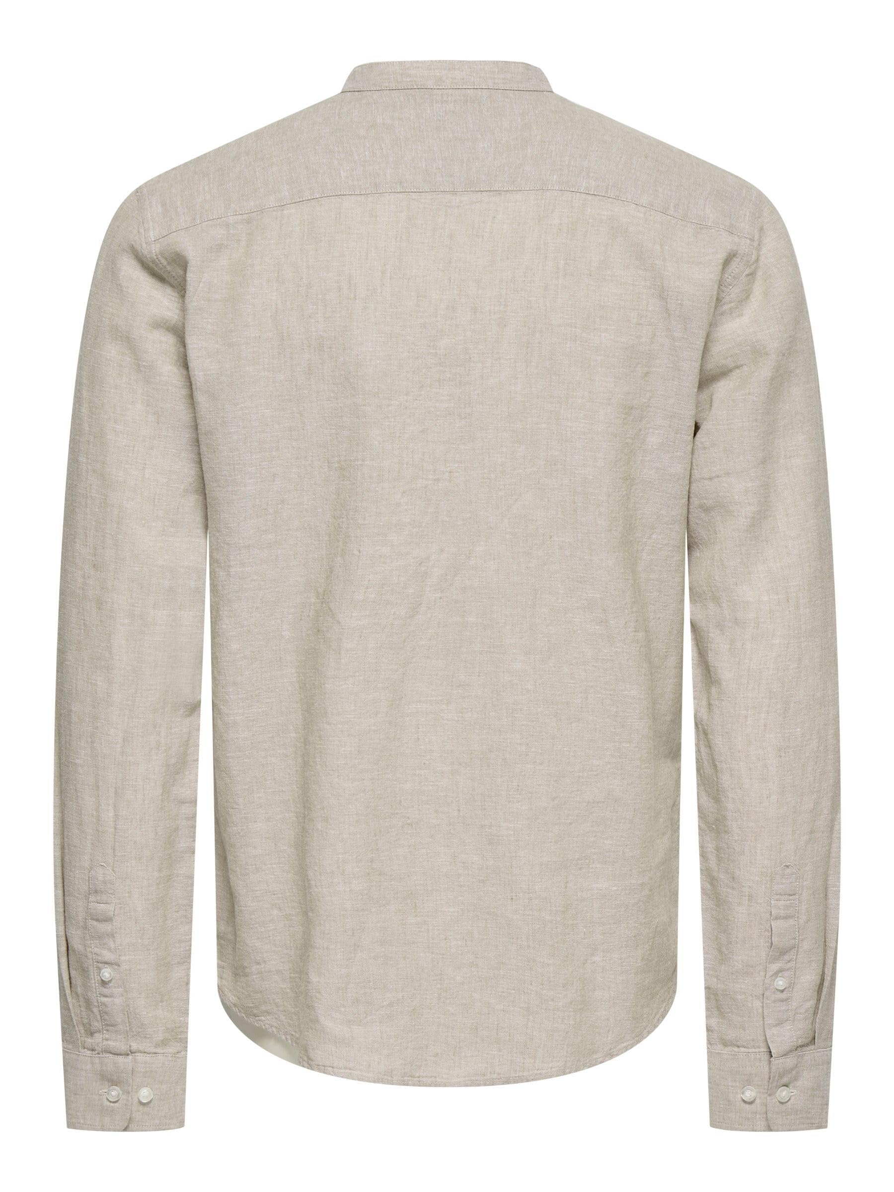 Only & Sons Onscaiden Camicia Uomo Lino Cotone Taglia L