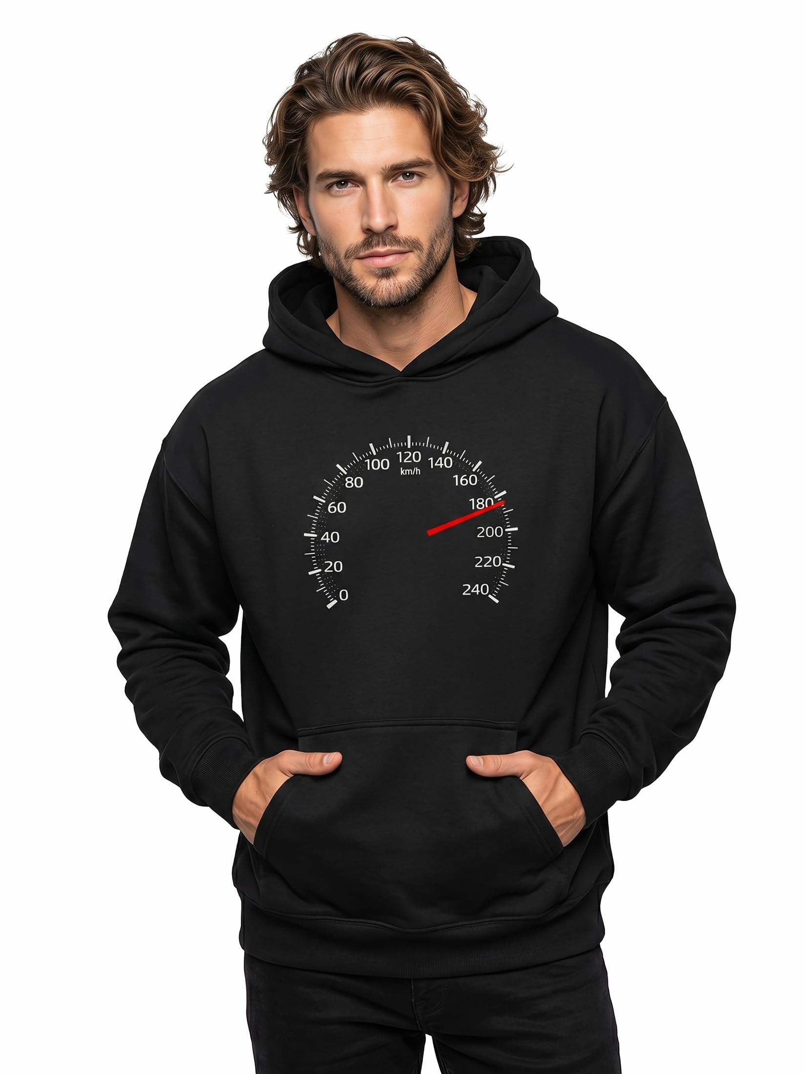 MAKAYA Tachimetro felpa con cappuccio uomo S motorsport