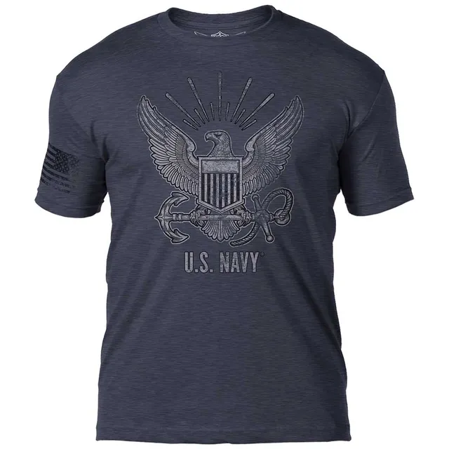 7.62 Design Navy T-shirt US Navy Logo Blu Cotone Poliestere