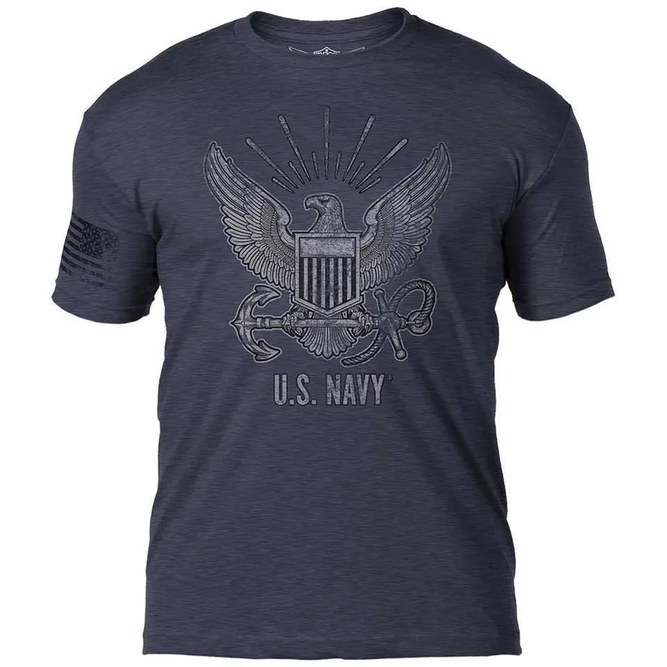 7.62 Design Navy T-shirt US Navy Logo Blu Cotone Poliestere