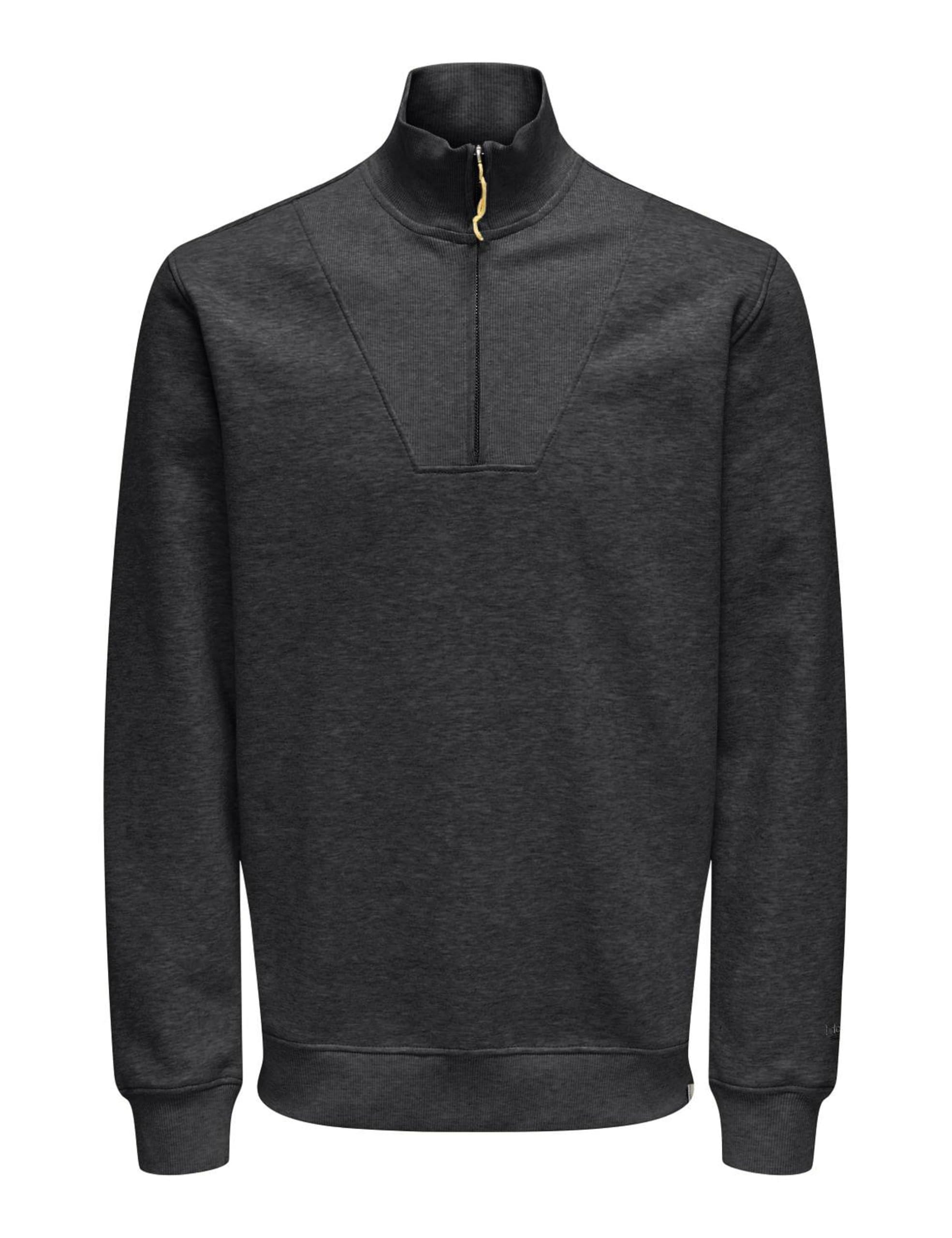 Only & Sons Onsriley Life Reg Felpa Zip 1/4 Uomo XL
