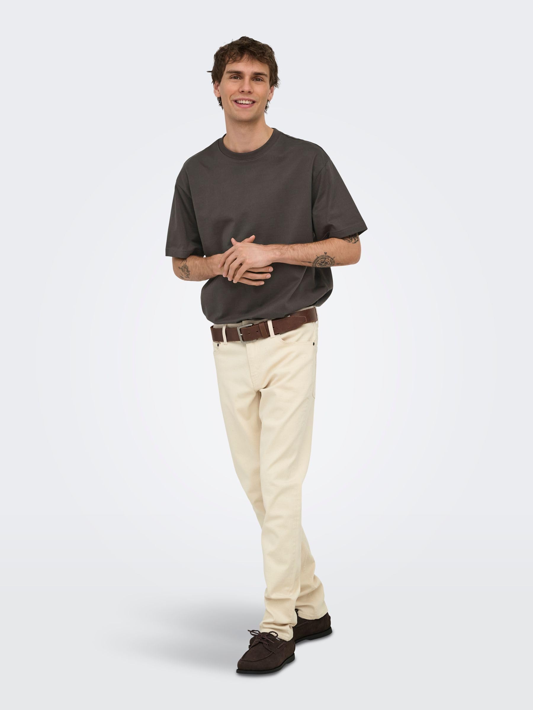 Only & Sons Onsloom Reg Ecru 8250 Jeans Uomo 31W/30L