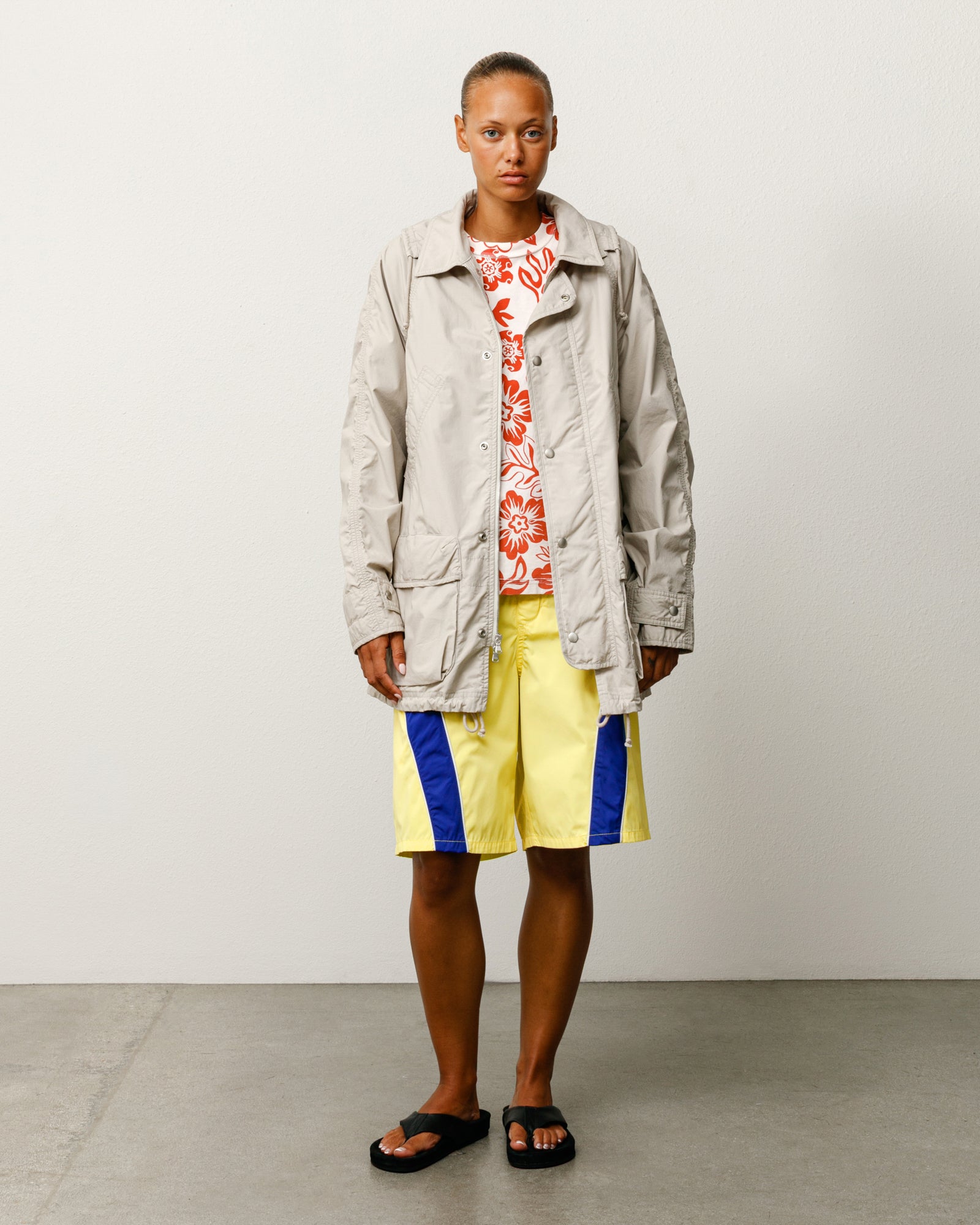 Stussy Lightweight Field Parka parka Stone cotone