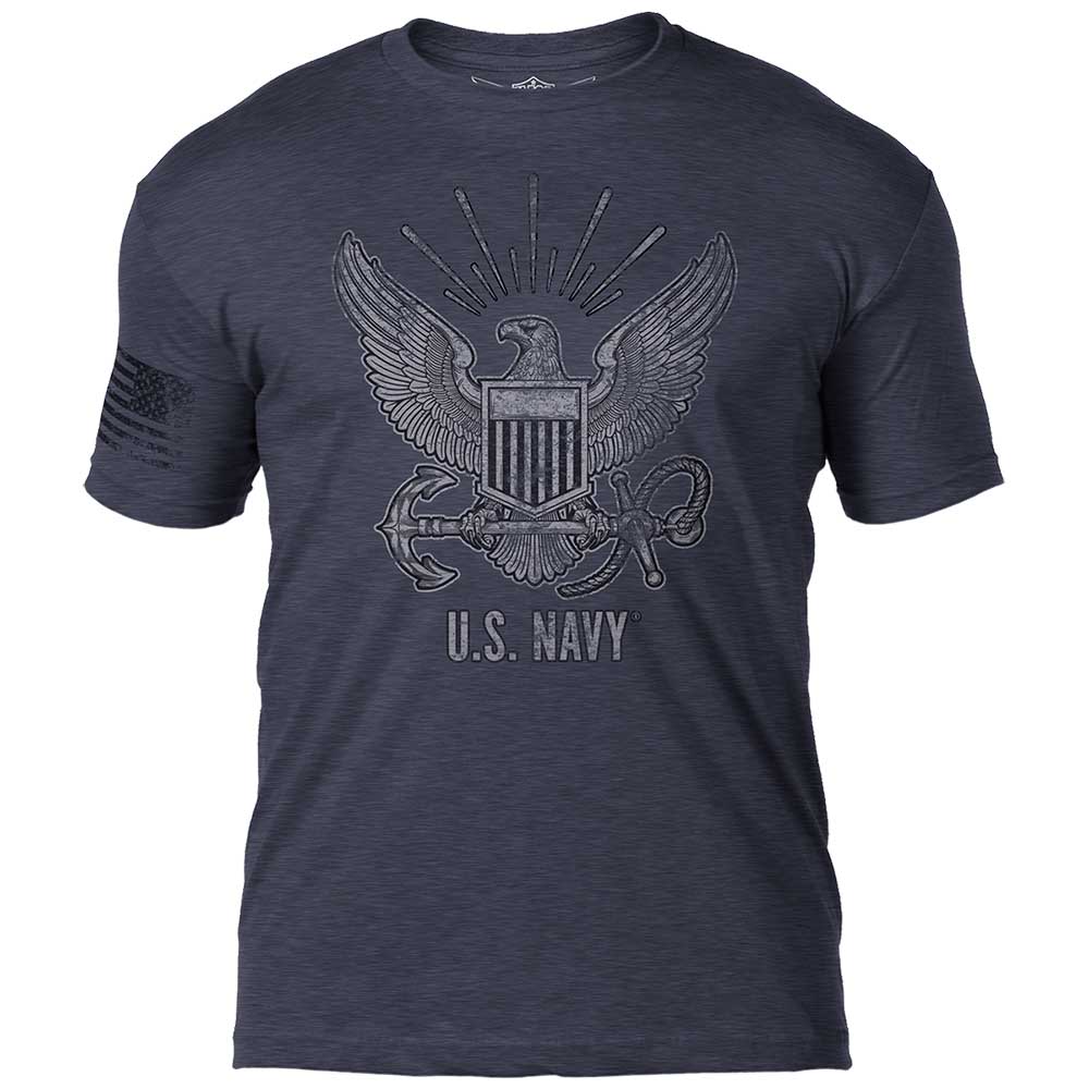 7.62 Design Navy T-shirt US Navy Logo Blu Cotone Poliestere