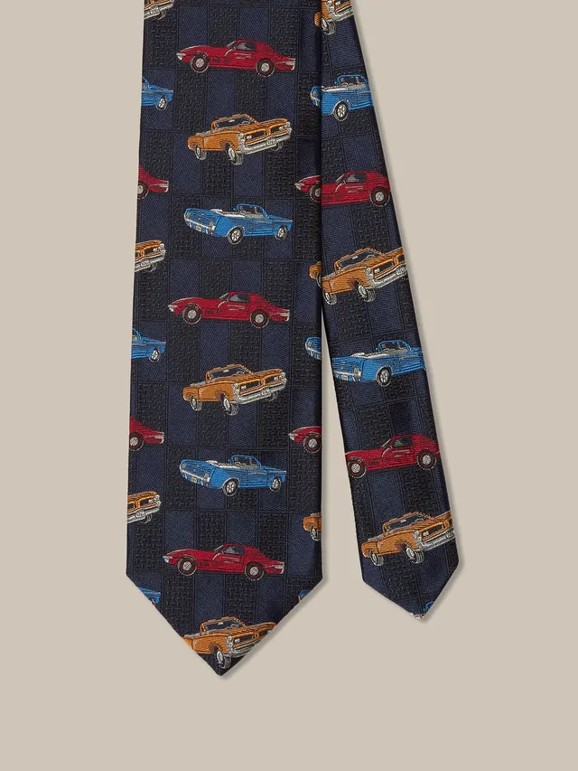 Robert Talbott Robert Cars Best of Class cravatta navy seta