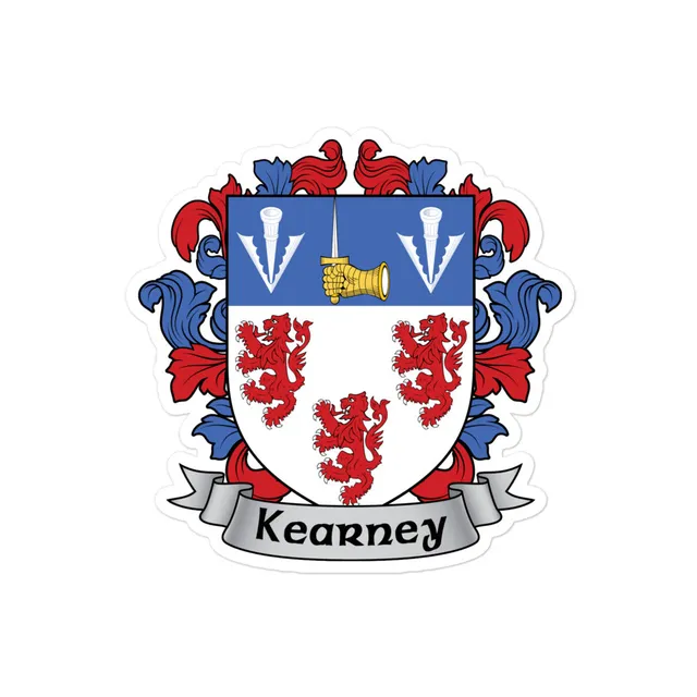 7.62 Design Kearney Irish adesivo vinile stemma 3x3