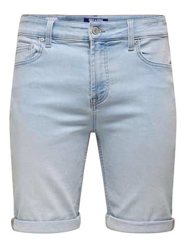 Only & Sons Onsply Regular Shorts Jeans Uomo S Blu