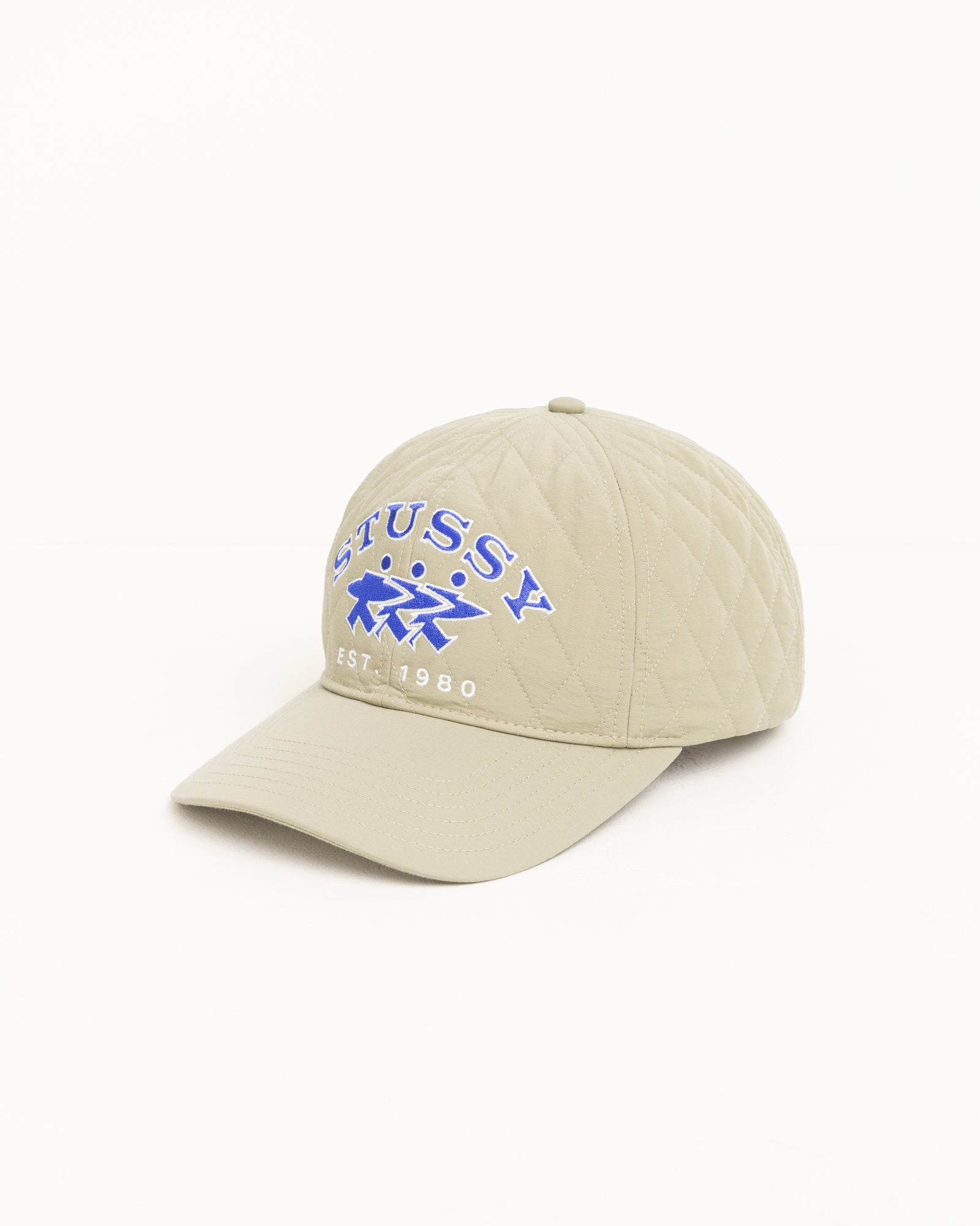 Stussy Quilted Surfwalk Snapback Cap cappello khaki nylon