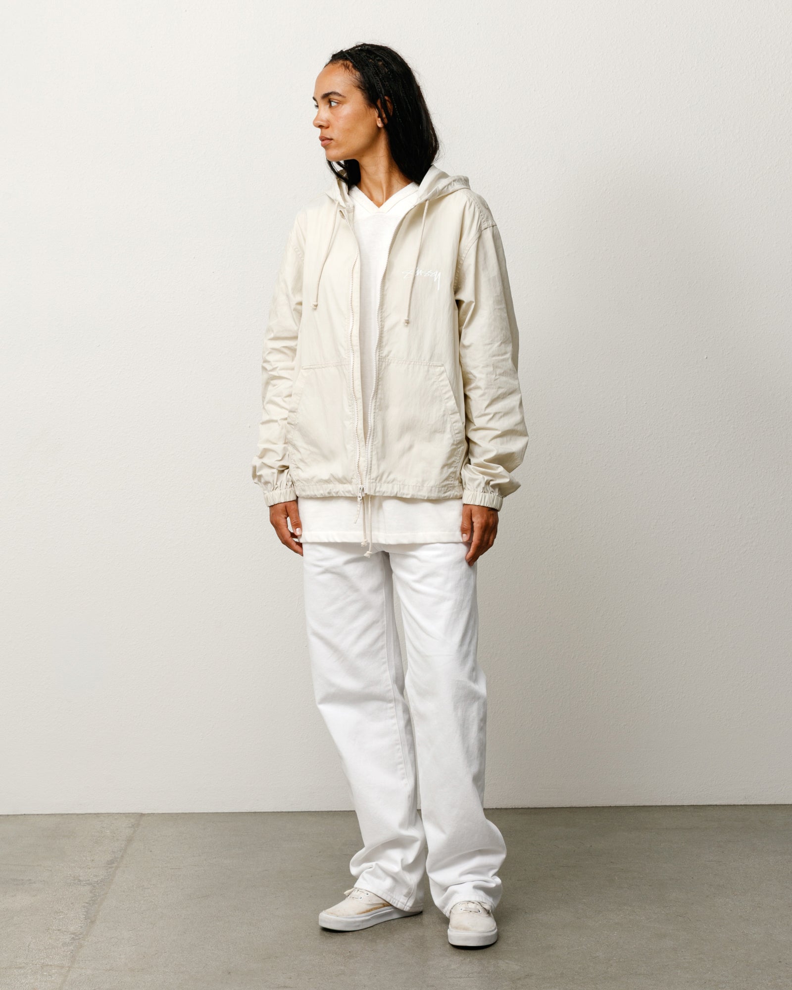 Stussy Shell da Spiaggia giacca cotone cerato stone