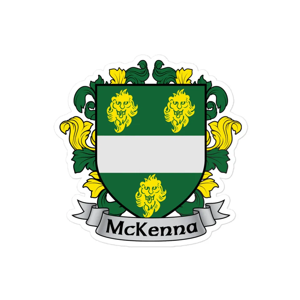 7.62 Design McKenna stemma irlandese adesivo vinile 3x3