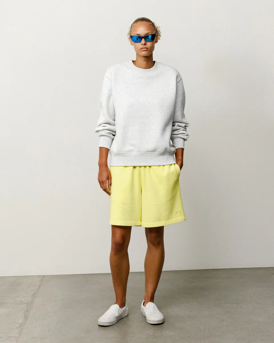 Stussy Lightweight Terry pantaloncini gialli cotone 19 cm