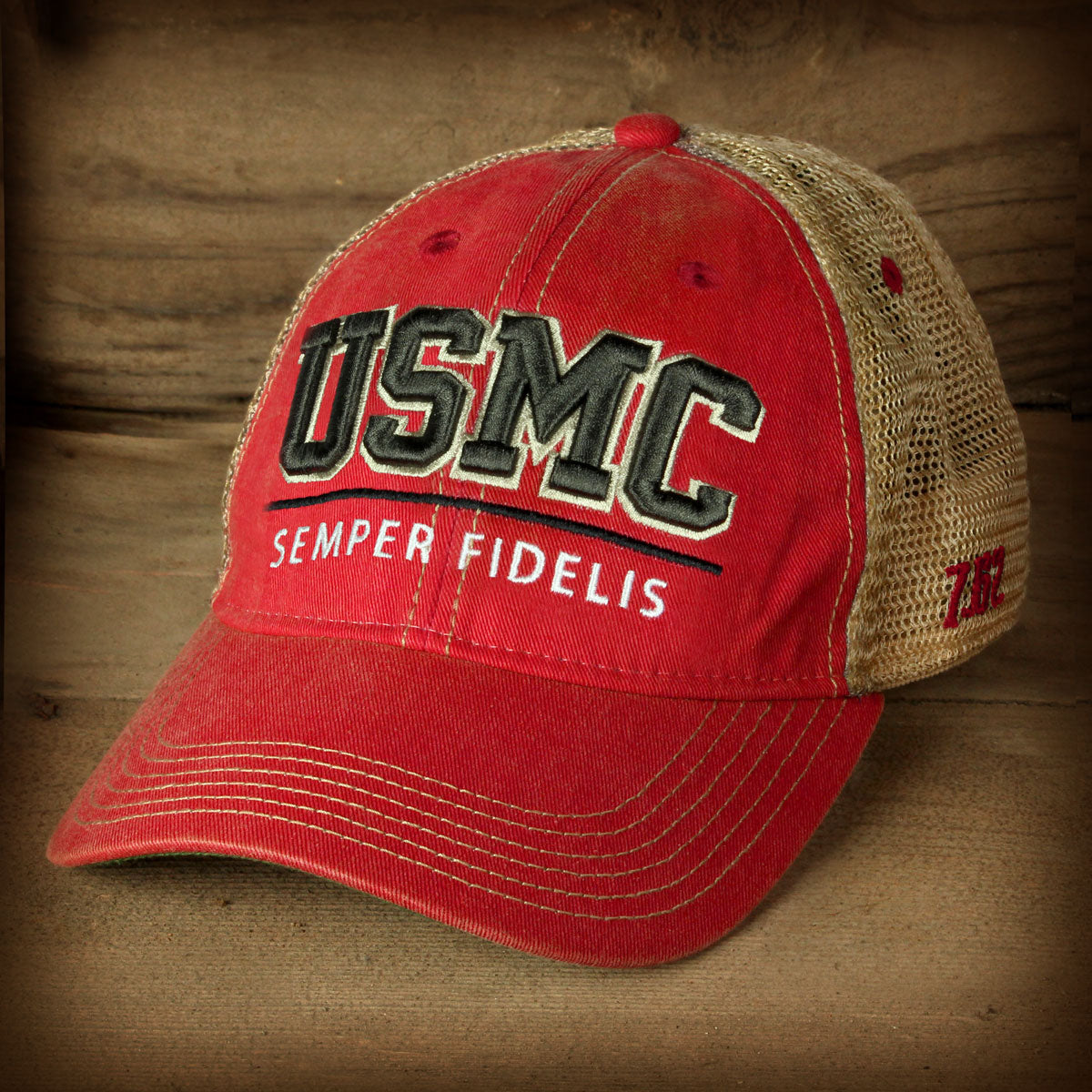 7.62 Design USMC Semper Fidelis Cappellino Trucker Rosso