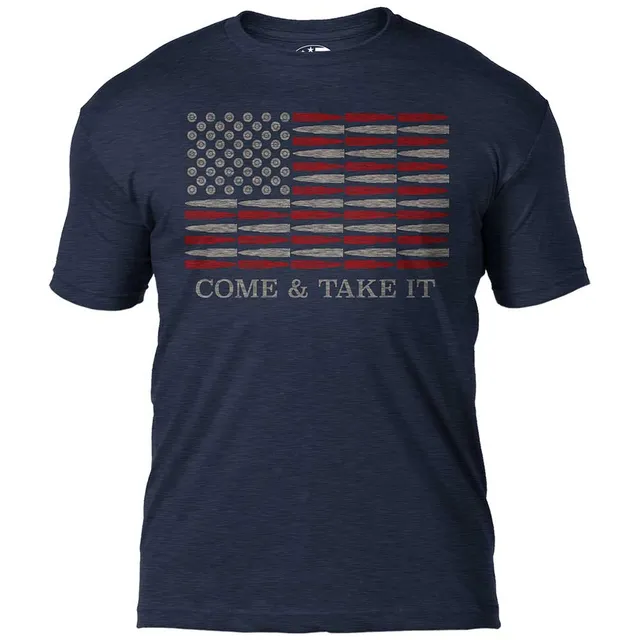 7.62 Design Come & Take It maglietta uomo cotone blu navy Heather Navy